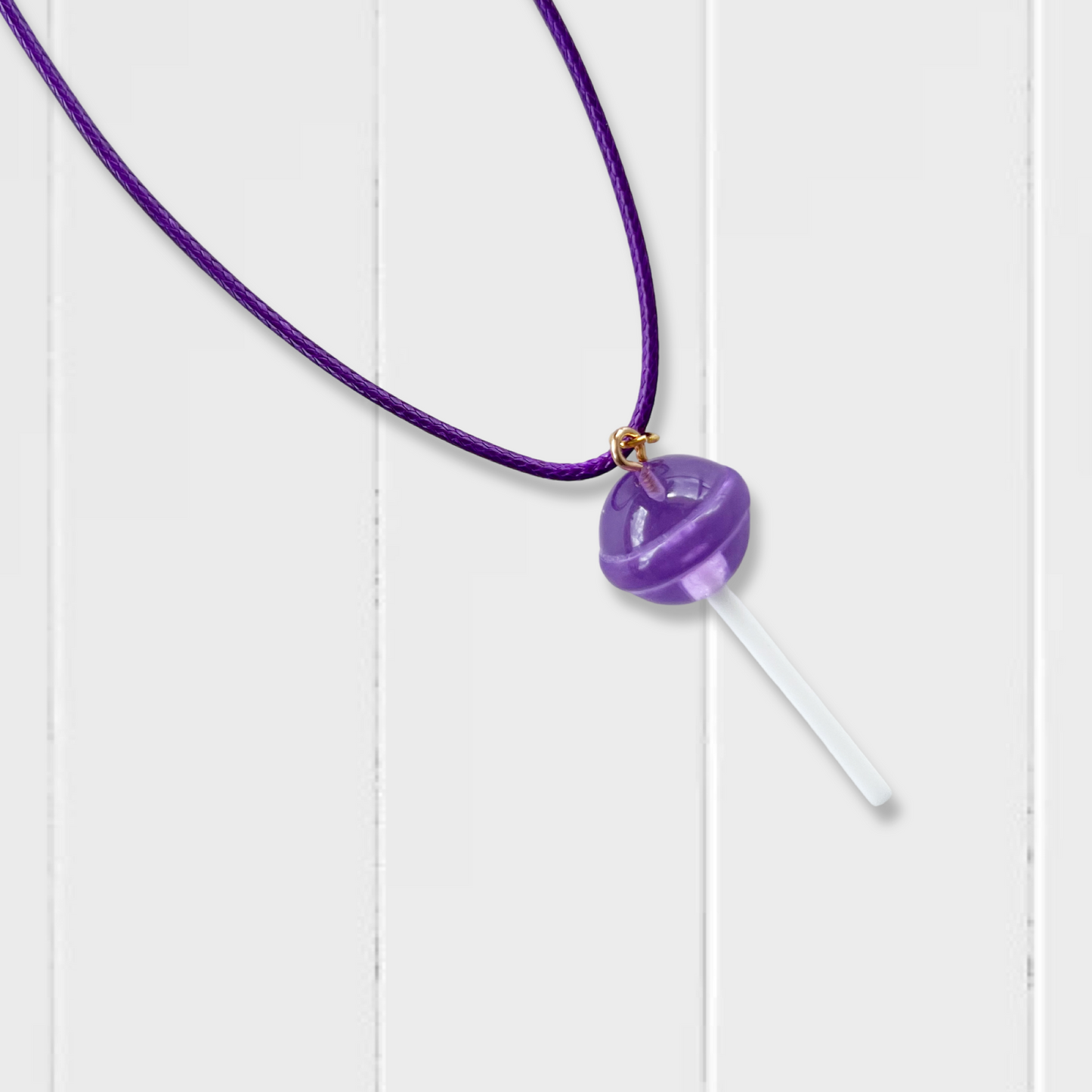 Lollipop Necklace - Grape