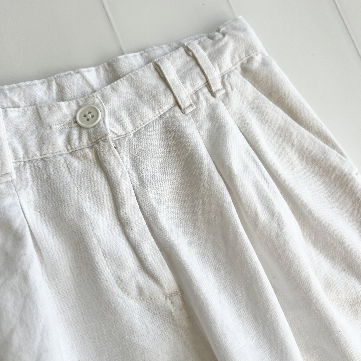 Feather Drum Linen Pants - 6y