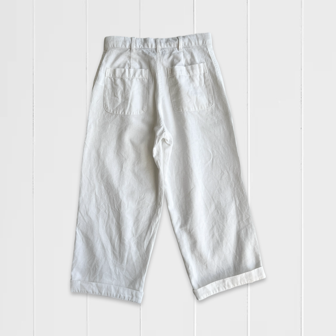 Feather Drum Linen Pants - 6y