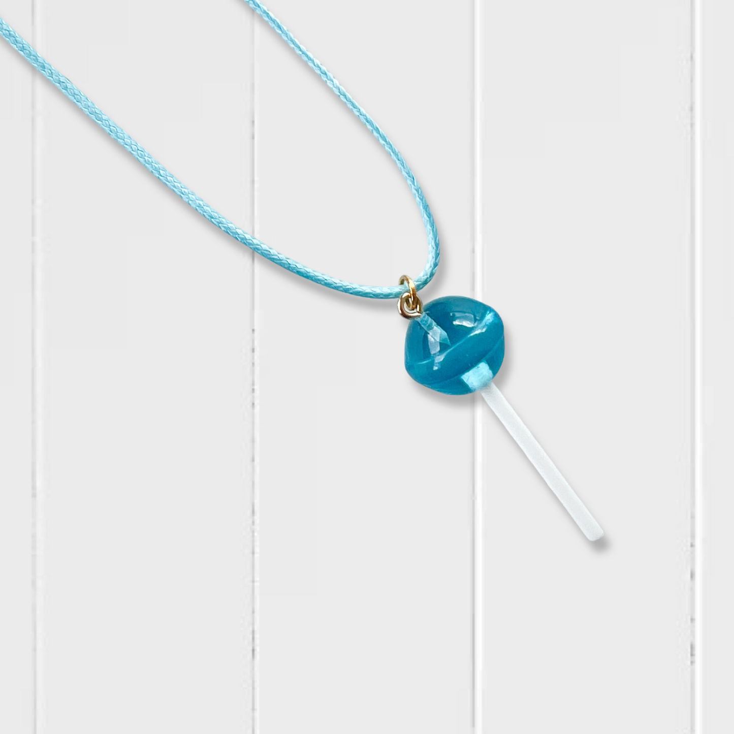 Lollipop Necklace - Blue Raspberry